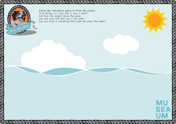 Bailey’s Daily Patrol: drawing activity