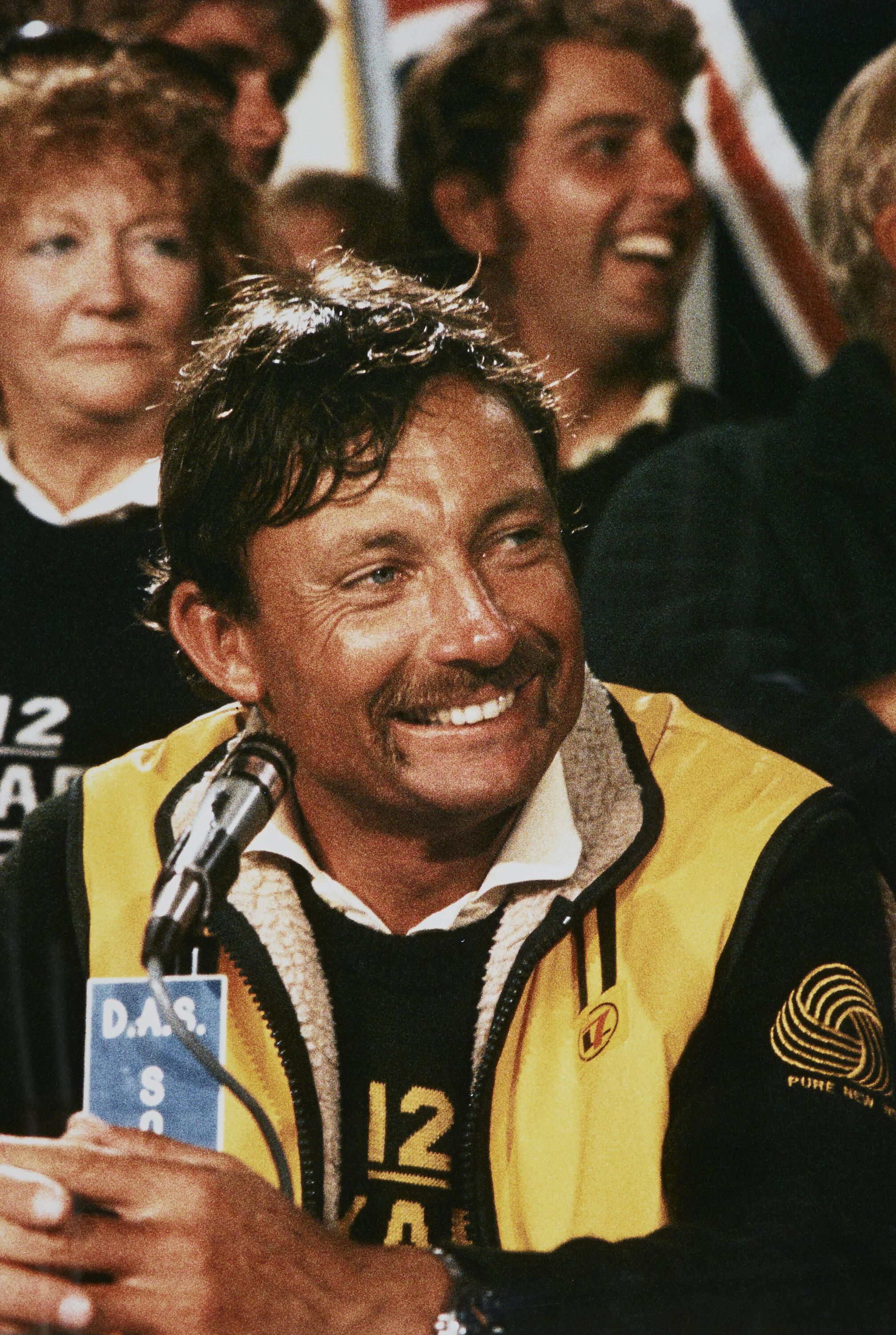 America's Cup John Bertrand at the victory press conference