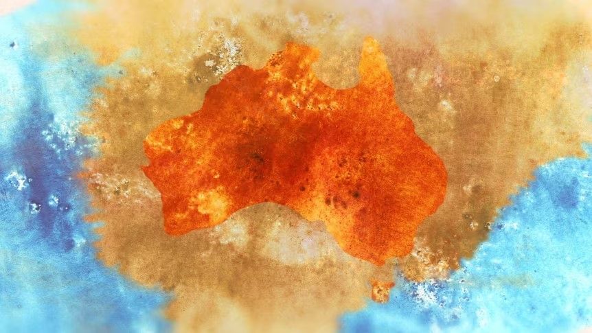 Illustration of Australian map