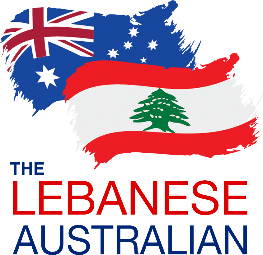 Logo for the Lebanese Australian showing 2 flags