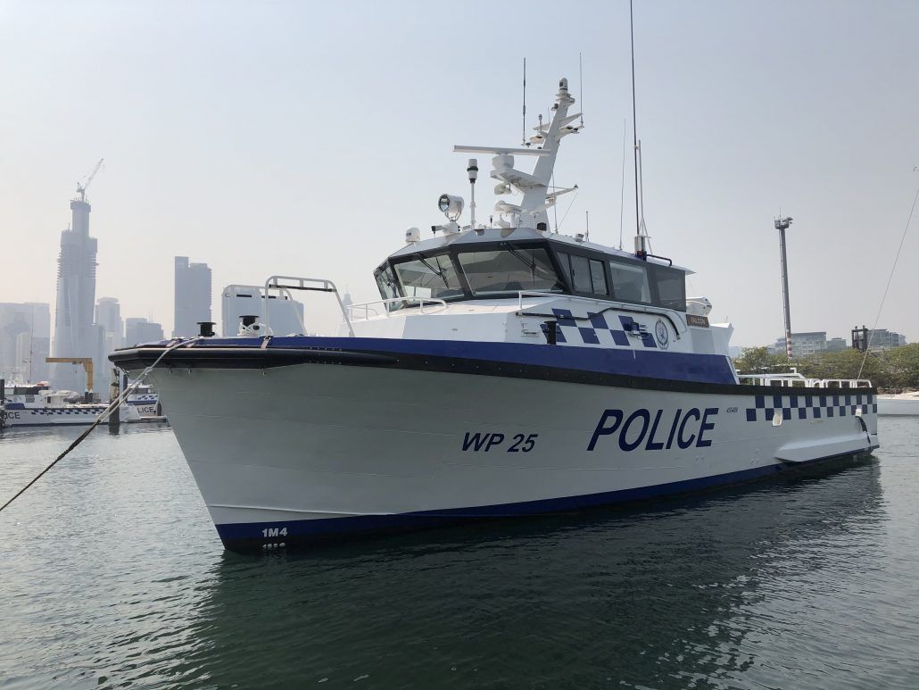 Photo of a police boat