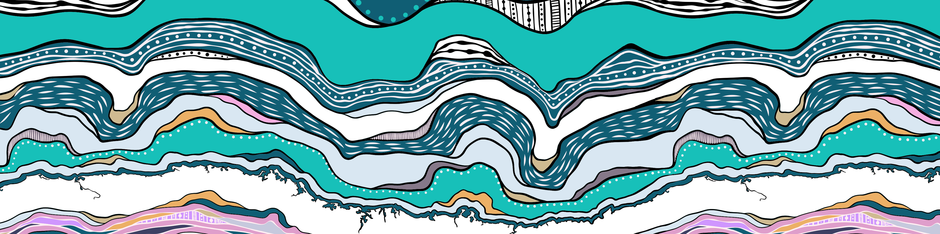 Illustration of coastline