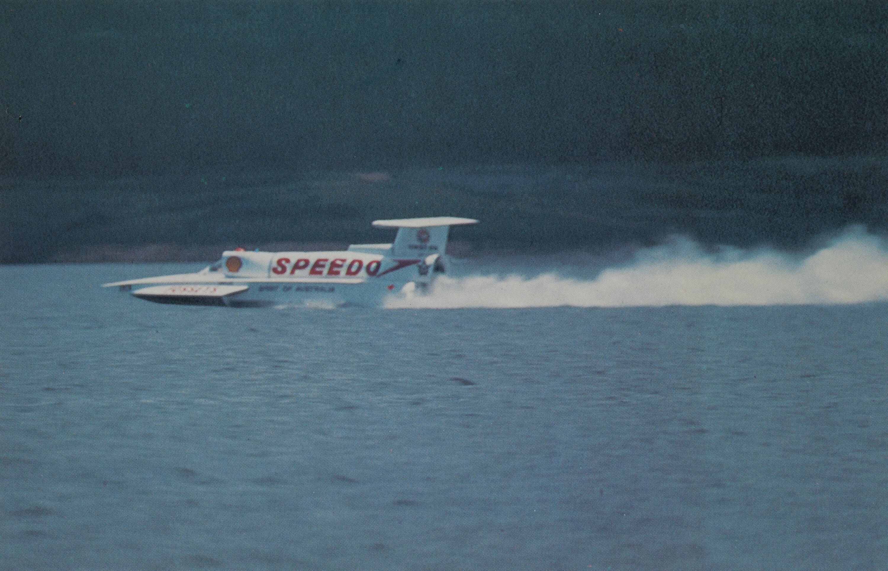 SPIRIT OF AUSTRALIA driven by Ken Warby on Blowering Dam