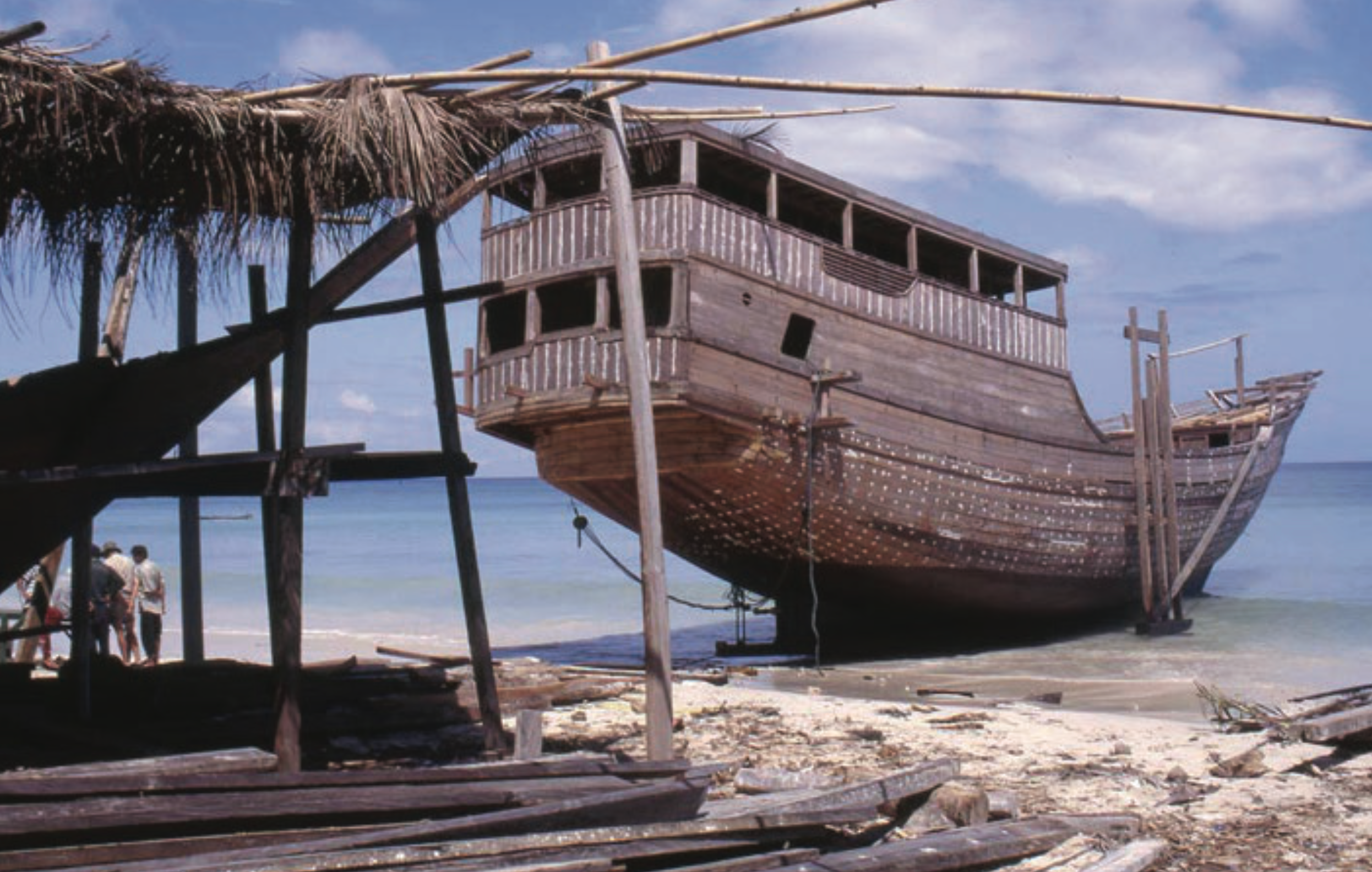 Photo of a wooden ship.