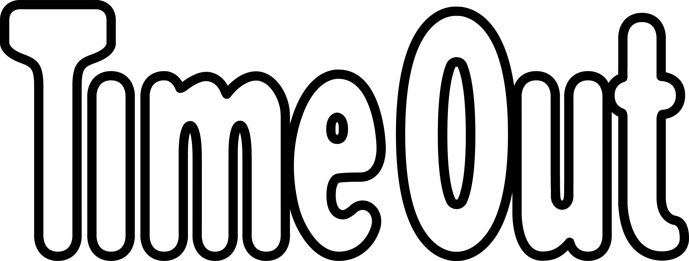 Black text logo for Time Out